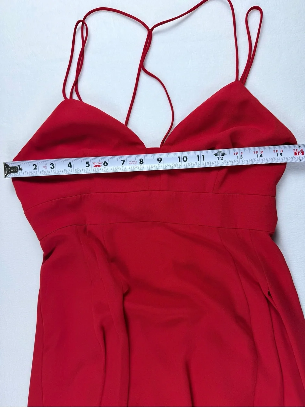 EXPRESS Red Open Back Strappy Cami Mini Dress Size 6 Cocktail Party Date Night - Picture 3 of 8